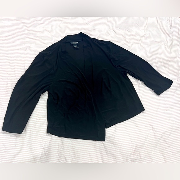 Lane Bryant Classic Black Open Sweater - Picture 1 of 8
